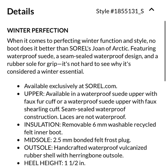 Sorel Joan of Artic Boots - Picture 7 of 8